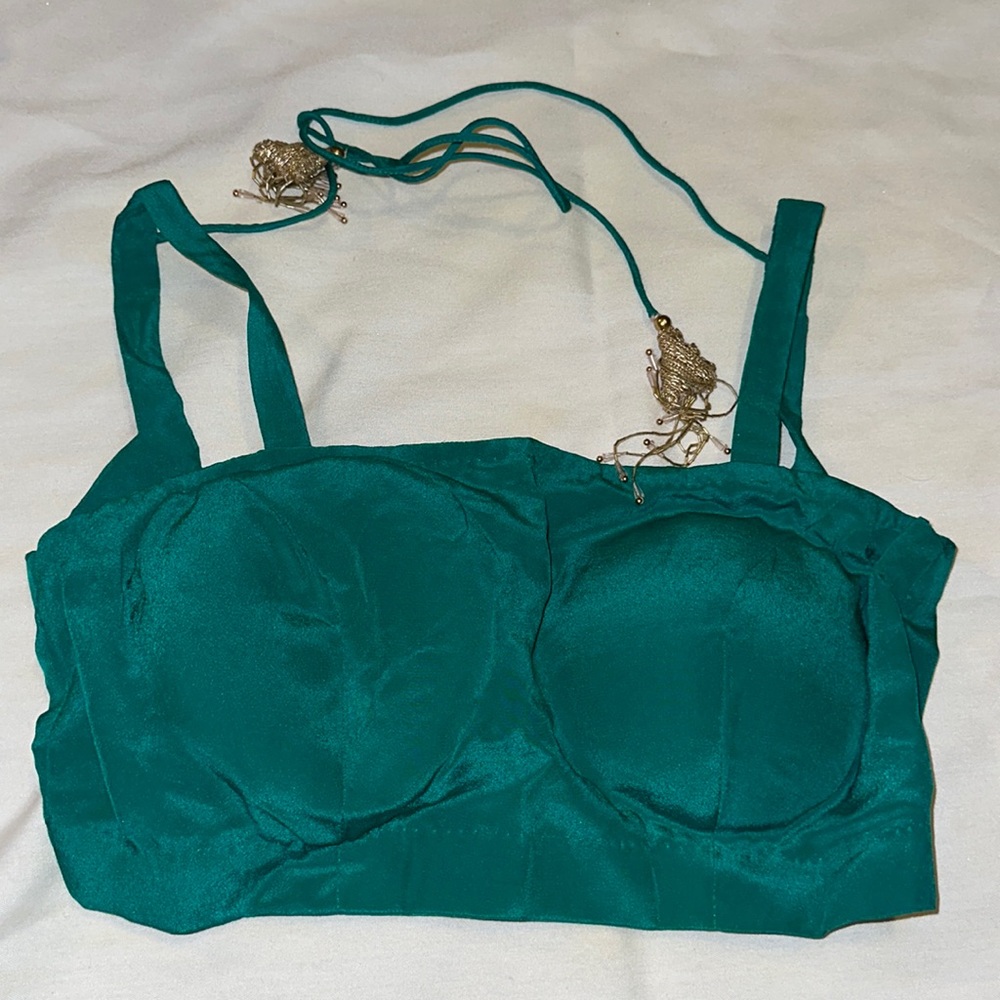 Team green top with straps